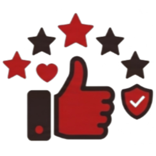 Five star customer support icon